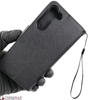 Telone dėklas su skyreliais - juodas (Samsung S23 Plus)